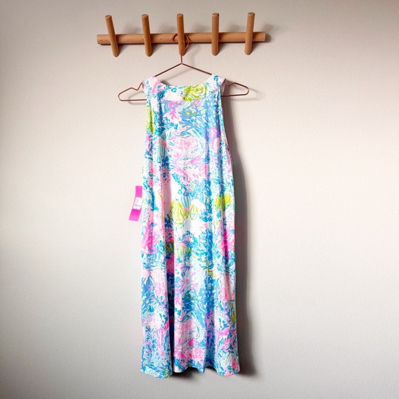 Lilly Pulitzer Women's Ross Shift Dress in Multi Fished My Wish - Picture 11 of 12